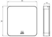 Technical drawing SMARTair i-reader CH_KESO_Standard_neu_ch