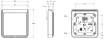 Technical drawing Integra reader CH_KESO_K.608_UP_neu_ch