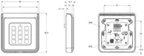 Technical drawing Integra PIN-Reader CH_KESO_K.609_UP_PIN_neu_ch