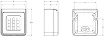 Technical drawing Integra PIN-Reader CH_KESO_K.611_AP_PIN_neu_ch