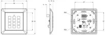 Dessin technique Clavier à codes Integra CH_KESO_K.61_Jung_PIN_neu_ch