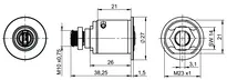 Dessin technique 1 Cylindre de fermeture eCLIQ CH_N3.031