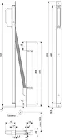 Technical drawing Lead cover 20-pins 14471707