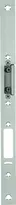 Flat face plate for the panic passive leaf locking system in metal frame doors