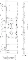 Technical drawing AutoTribloc Multi-point locking 11743027