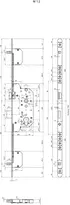 Technical drawing Security multi-point lock system 1855