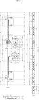 Technical drawing Security multi-point lock system 1856