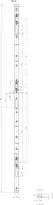 Technical drawing 2 Face plate for passive leaf lock 24413-M-STF