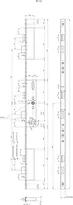 Technical drawing 2 mFlipLock panic security multi-point locking system 24446PBa