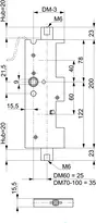 Technical drawing Panic passive leaf locking system 24473-H