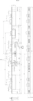 Technical drawing 2 Panic security multi-point lock with contacts and panic function E 24574PE-SV-FF