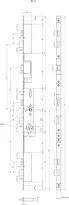 Technical drawing 1 Panic security multi-point lock with contacts and panic function E 24574PE-SV-FF
