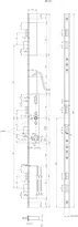 Technical drawing 2 Panic security multi-point locking system, motorised, with panic function E, automatic locking 25544PE-SV-ZF