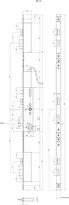 Technical drawing 1 Panic security multi-point locking system, motorised, with contacts, external evaluation control and panic function E, automatic locking 25574PE-SV-ZF