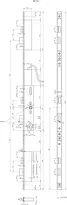 Technical drawing 2 Panic security multi-point locking system, motorised, with contacts, external evaluation control and panic function E, automatic locking 25574PE-SV-ZF