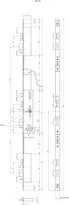 Technical drawing 1 mFlipLock e-drive panic security multi-point lock, handle-operated 26546PBa-SV