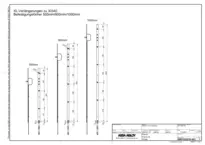 Technical drawing 1 XL faceplate extensions for Tribloc 30340 XL-30340