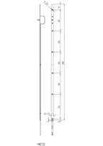 Technical drawing 6 XL faceplate extensions for Tribloc 30340 XL-30340