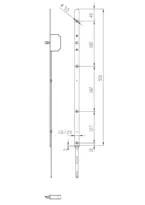 Technical drawing 2 XL faceplate extensions for Tribloc 30350 XL-30350