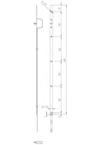 Technical drawing 4 XL faceplate extensions for Tribloc 30350 XL-30350