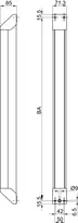 Technical drawing eBar 1.2, mechanical actuating bar 5980
