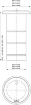 Technical drawing SAFOS safety key depot 14310019