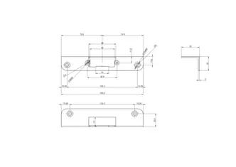 Gâche équerre BE-34110.1143