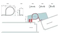 Dessin technique Profilé de recouvrement FSA 8400 [P] FS_ABDECKPROFIL_8400