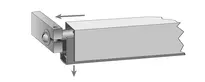 Inverse Auslösung, Zugplatte 80 mm