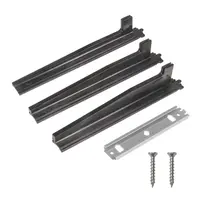 Bodenführungs-Set SN lang für minimale Auslösekraft: 3 lange Auflaufkulissen und Bodenblech