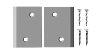Corner plate set X3, sheet metal (stainless steel) type 2 900954