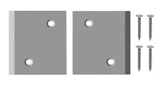 Corner plate set X3, sheet metal (stainless steel) Type 3 900955