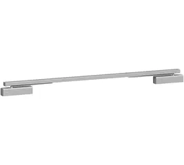 Guide rail door closers double-leaf