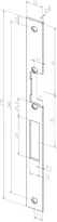 Technical drawing Flat strike plate no. 467 sbl467