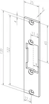 Technical drawing Flat striking plate no. 688 sbl688