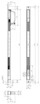 Technical drawing Concealed cable Transition 10312-20 10312-20-----00