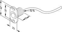 Technical drawing Conical contact model 10405.10 10405.10R----00