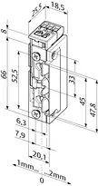 Technical drawing Electric strike 118S.23-----###