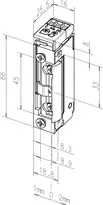 Technical drawing Electric strike 118SRR------###