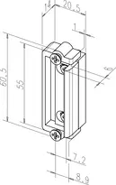 Technical drawing Dummy component 1410-4-------00