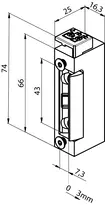 Technical drawing Dummy component 1410-F-------00