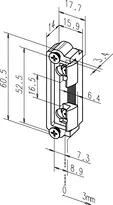 Technical drawing Dummy component 1418-130-----00