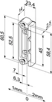 Technical drawing Dummy component 1418-14------00