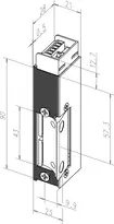 Technical drawing Electric strike 142U400-----Q34
