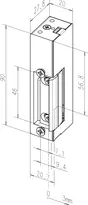 Technical drawing Electric strike 34FF--------###