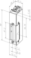 Technical drawing Electric strike 34S---------###