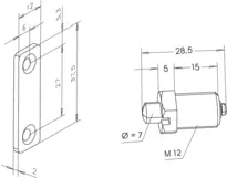 Technical drawing Ejector model 1022 1022---------00