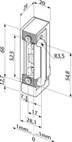 Technische Zeichnung Fluchttüröffner 332.218-----###