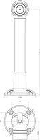 Technical drawing Magnet Model 830XXBW3/U/D/UD 830xxBW3/U/D/UD
