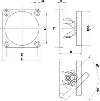 Technical drawing Counter holding plate 838-3 838-3--------00